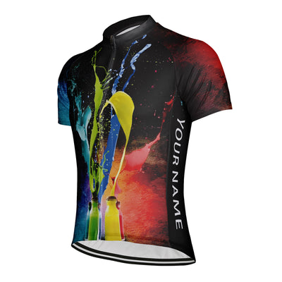 Customized Color Ink Men's Cycling Jersey Short Sleeve