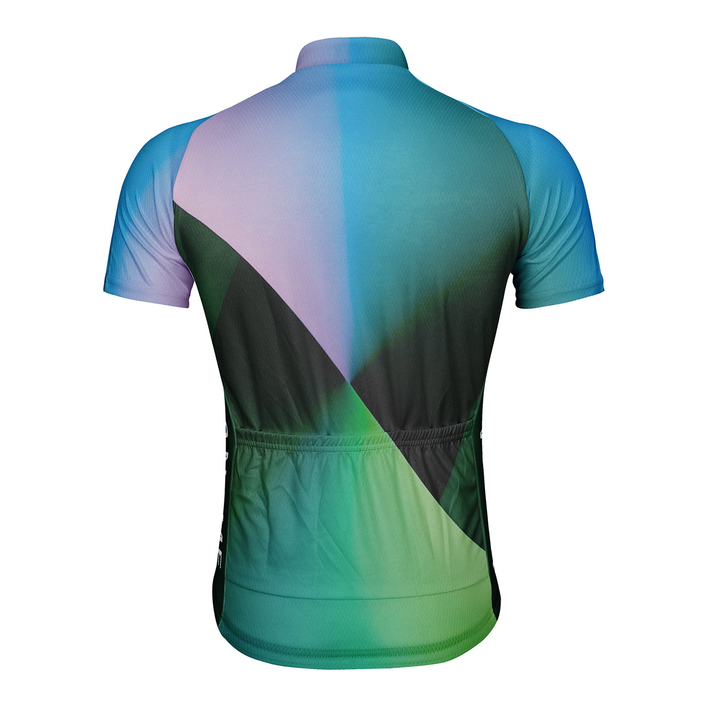 Customized Gradient Green Men's Cycling Jersey Short Sleeve