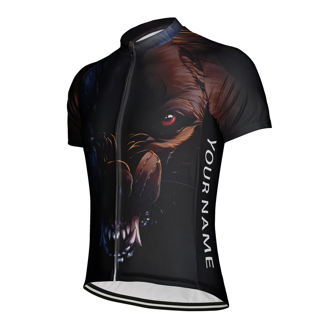 Customized Wolf Men's Cycling Jersey Short Sleeve