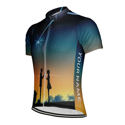 Customized Meteor Men's Cycling Jersey Short Sleeve