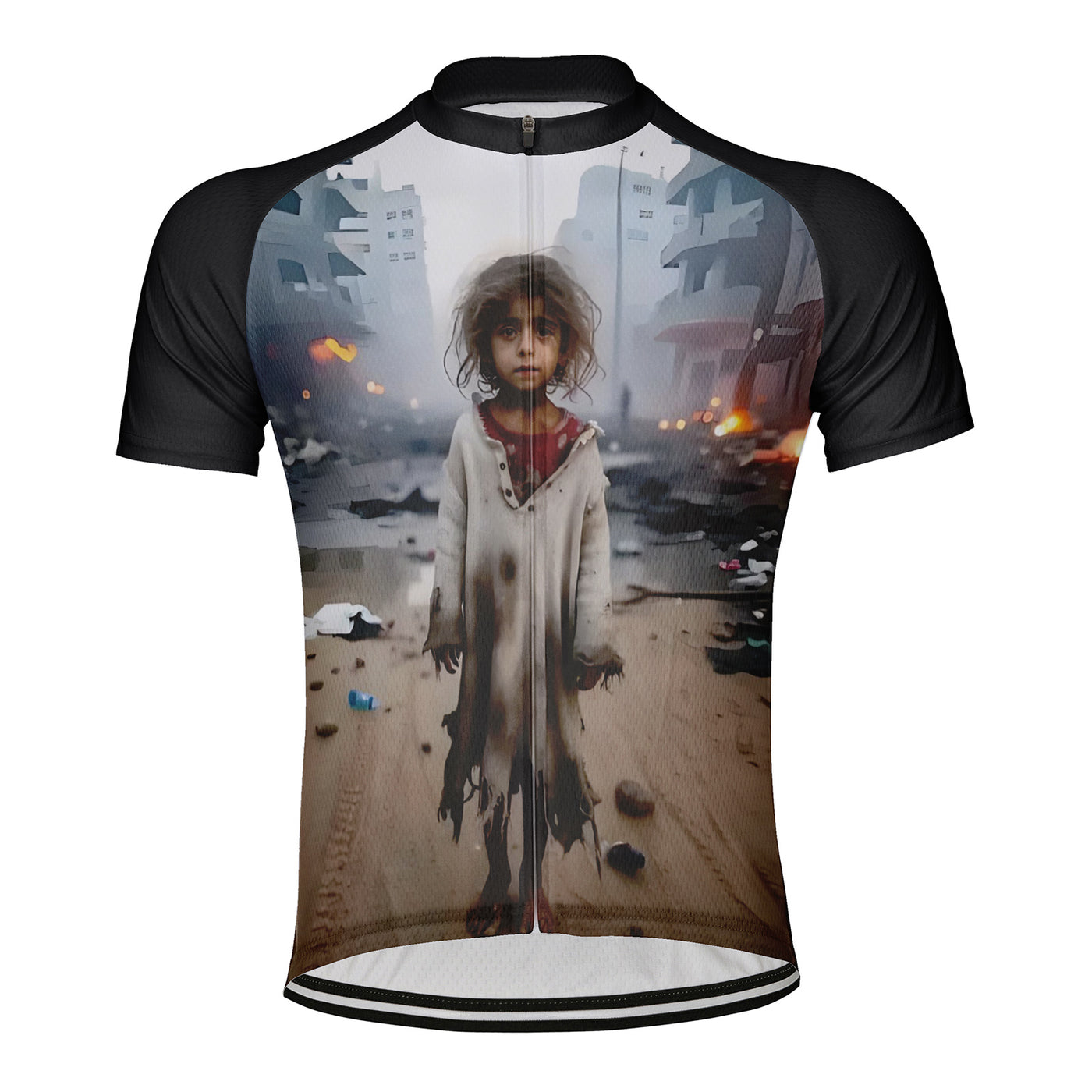 Customized Gaza Child Refugees Men's Cycling Jersey Short Sleeve