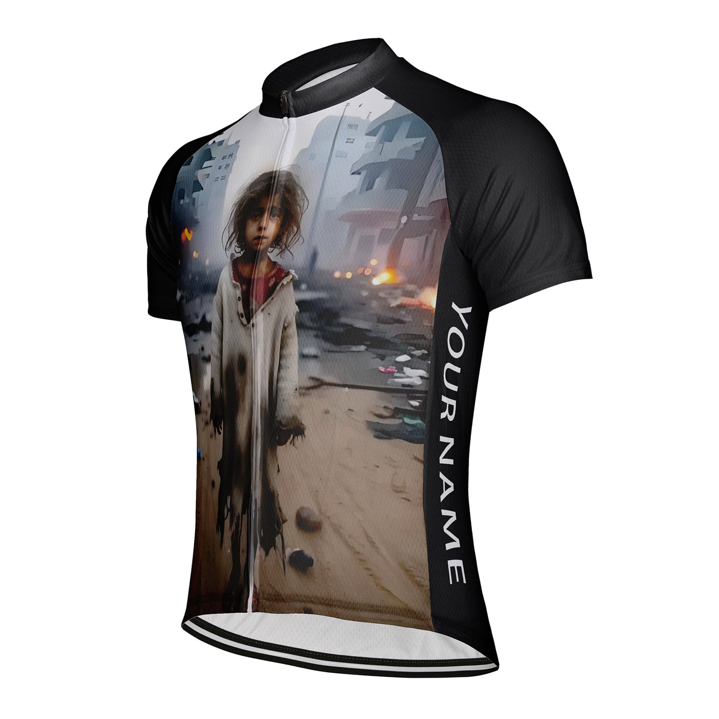 Customized Gaza Child Refugees Men's Cycling Jersey Short Sleeve