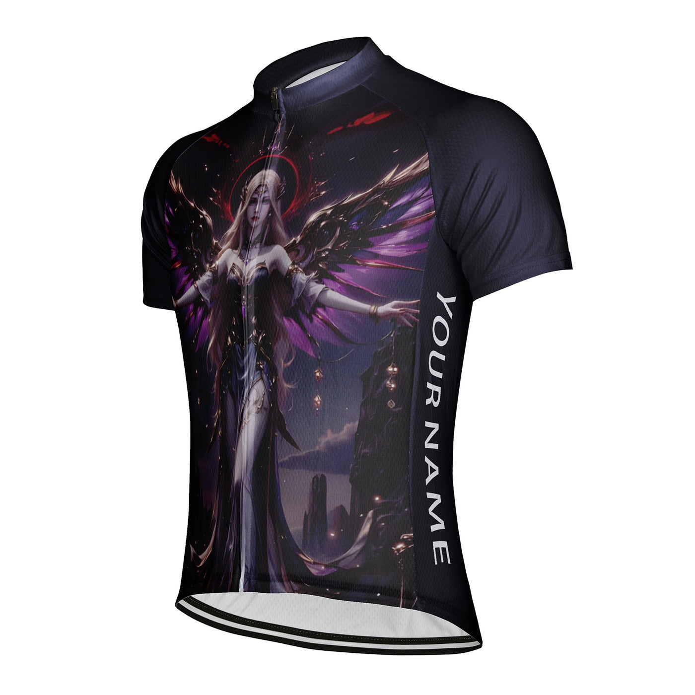 Customized Dark Devil Angel Men's Cycling Jersey Short Sleeve