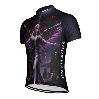 Customized Dark Devil Angel Men's Cycling Jersey Short Sleeve