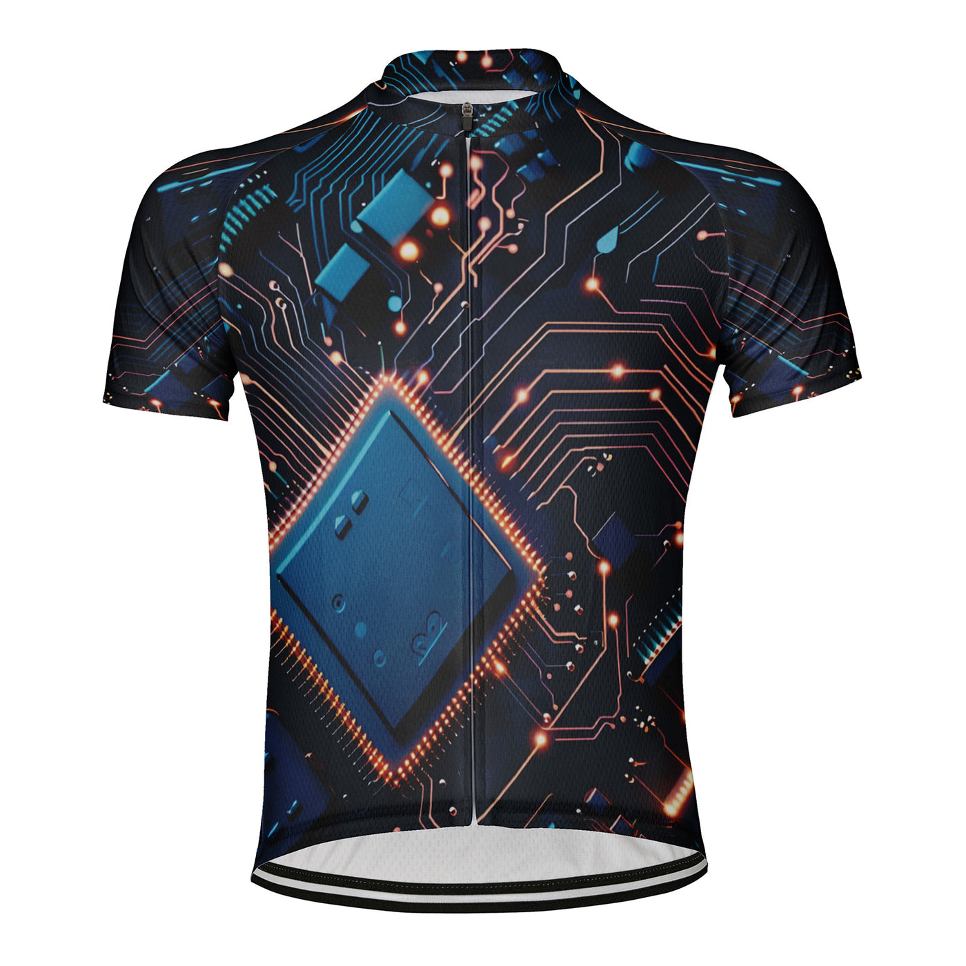 Customized Circuit Board Men's Cycling Jersey Short Sleeve