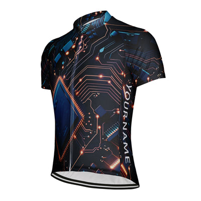 Customized Circuit Board Men's Cycling Jersey Short Sleeve