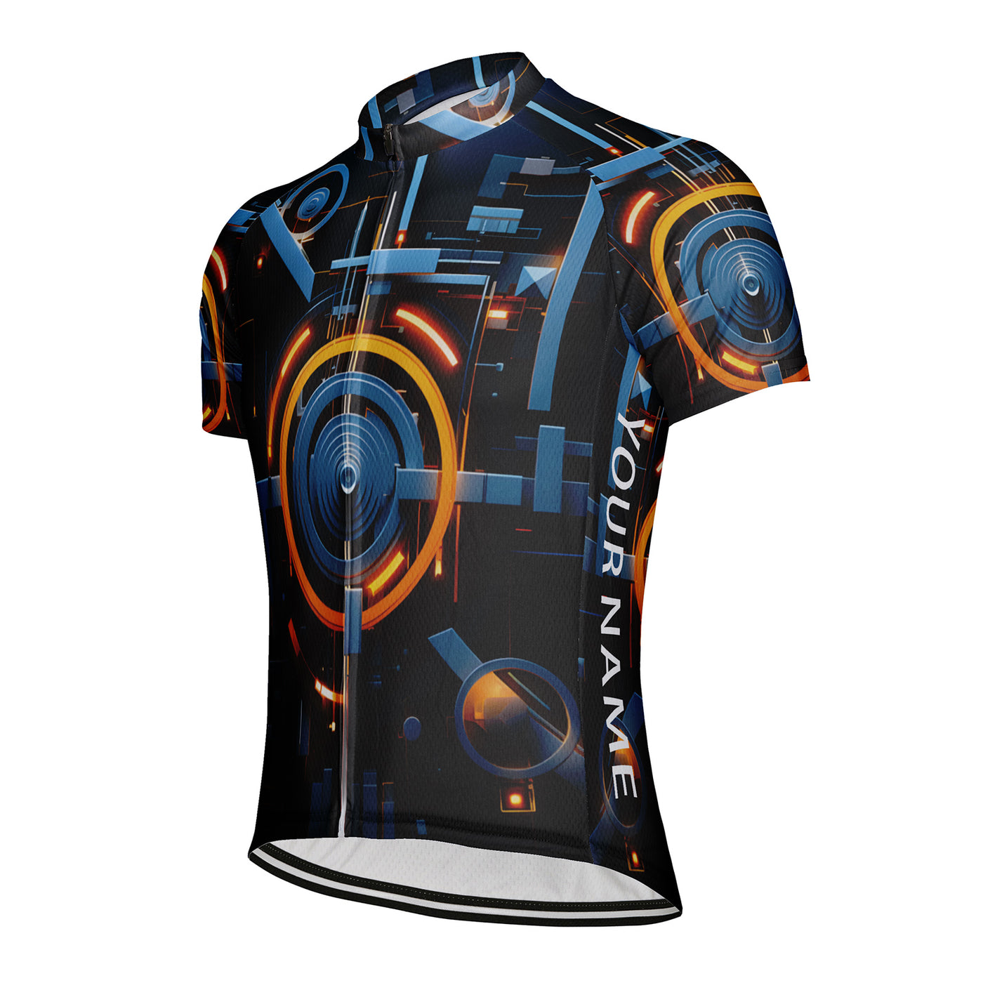 Customized Machine Diagram Men's Cycling Jersey Short Sleeve