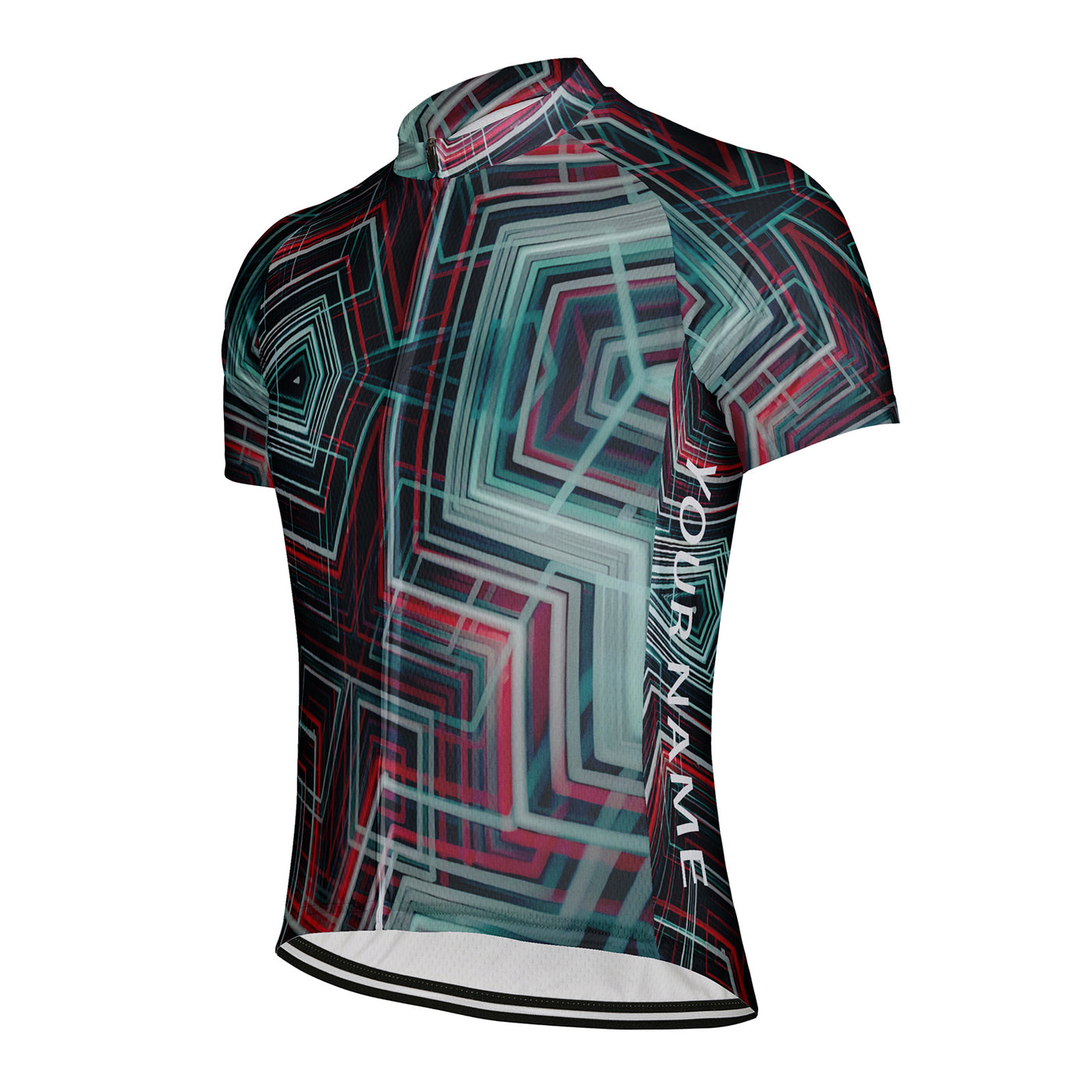 Customized Cool Technology Themed Image Men's Cycling Jersey Short Sleeve