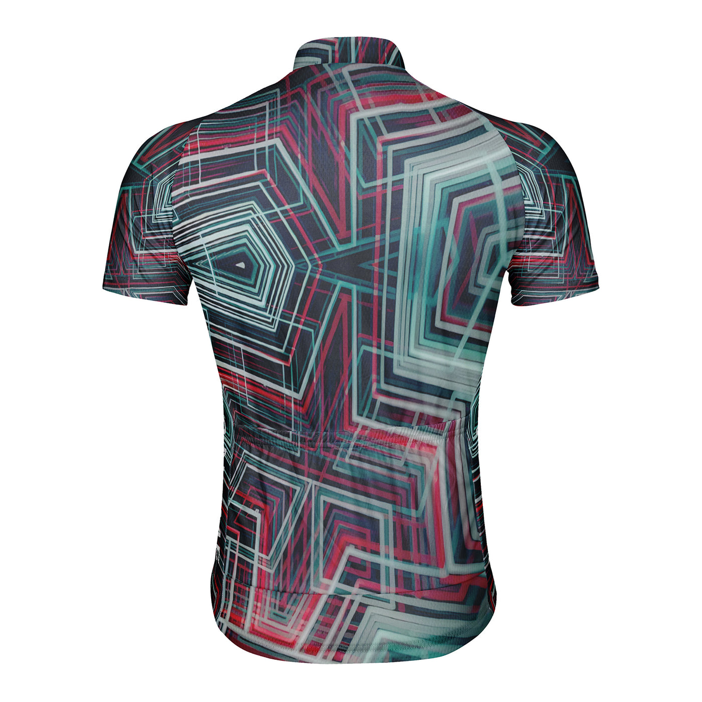 Customized Cool Technology Themed Image Men's Cycling Jersey Short Sleeve