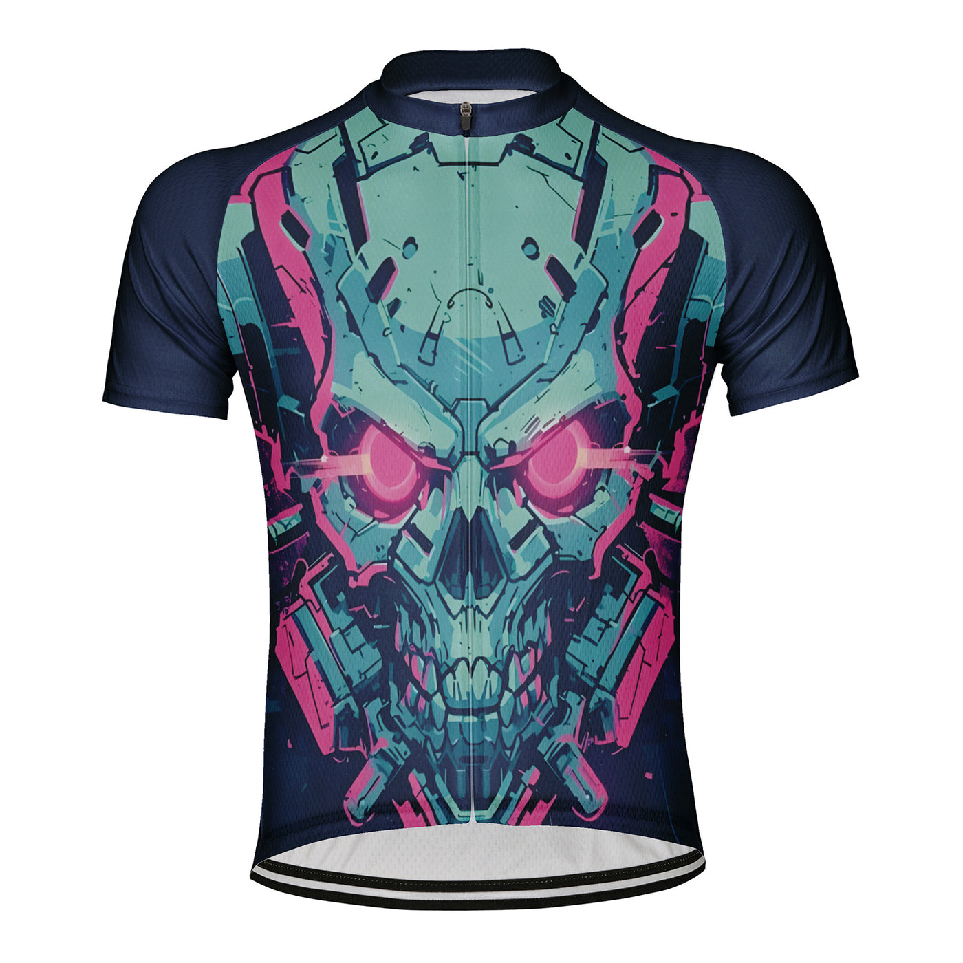 Customized Machine Skull Men's Cycling Jersey Short Sleeve