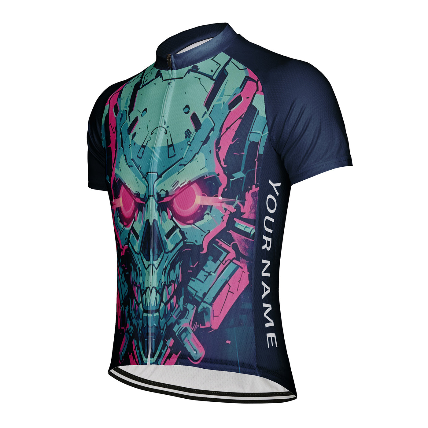 Customized Machine Skull Men's Cycling Jersey Short Sleeve