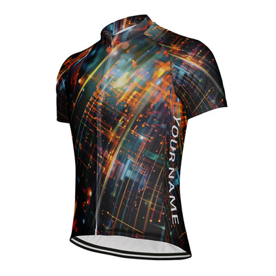 Customized Current Graph Men's Cycling Jersey Short Sleeve