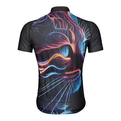 Customized Cat Men's Cycling Jersey Short Sleeve