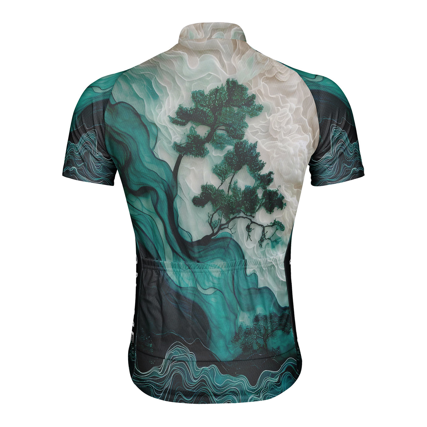 Customized Pine Tree Men's Cycling Jersey Short Sleeve