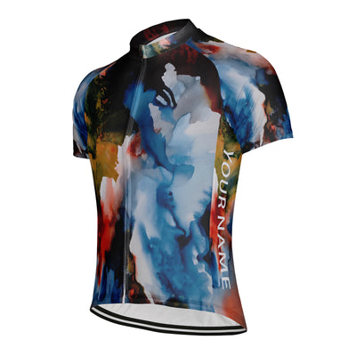 Customized 3D Oil Painting Men's Cycling Jersey Short Sleeve