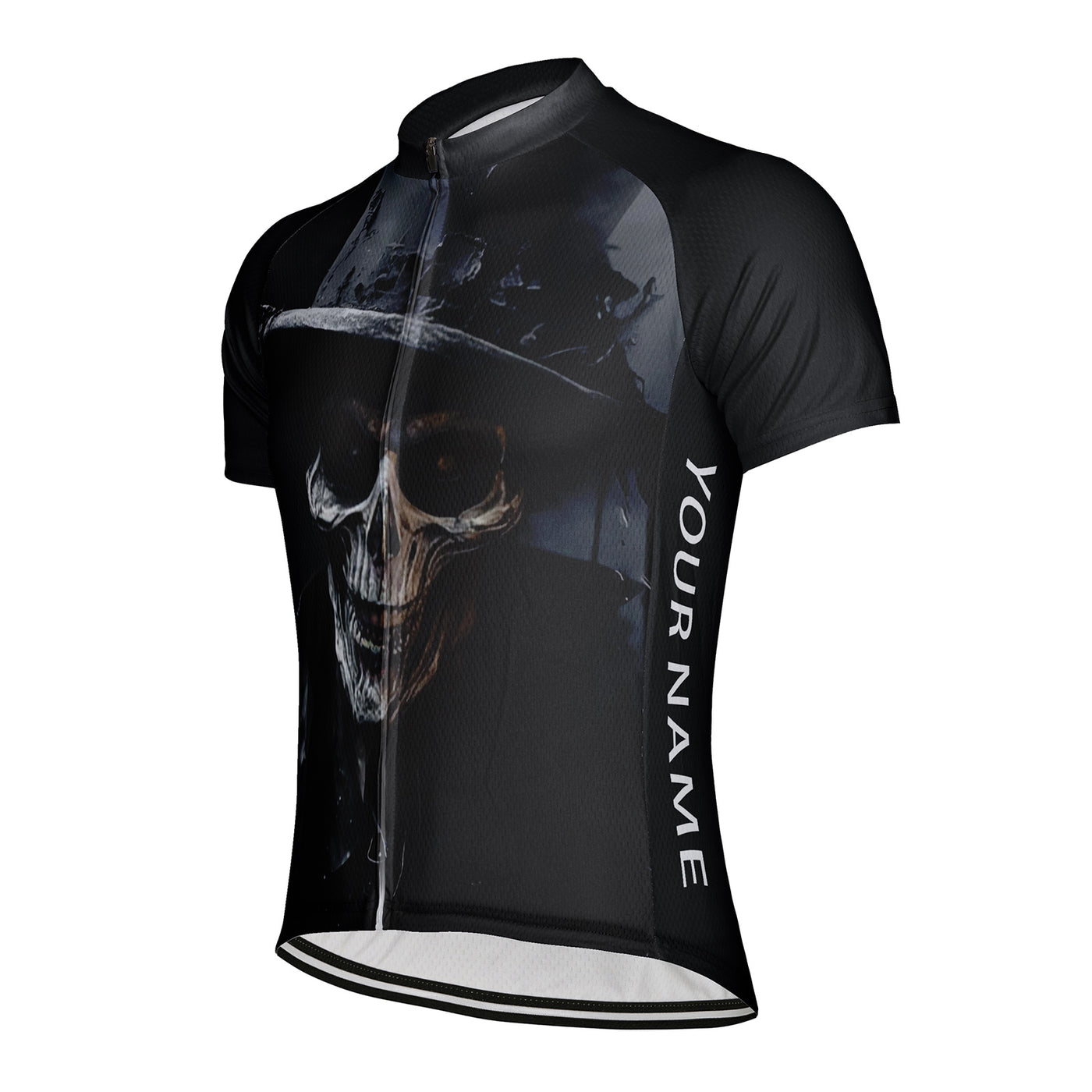Customized Horror Skeleton Men's Cycling Jersey Short Sleeve