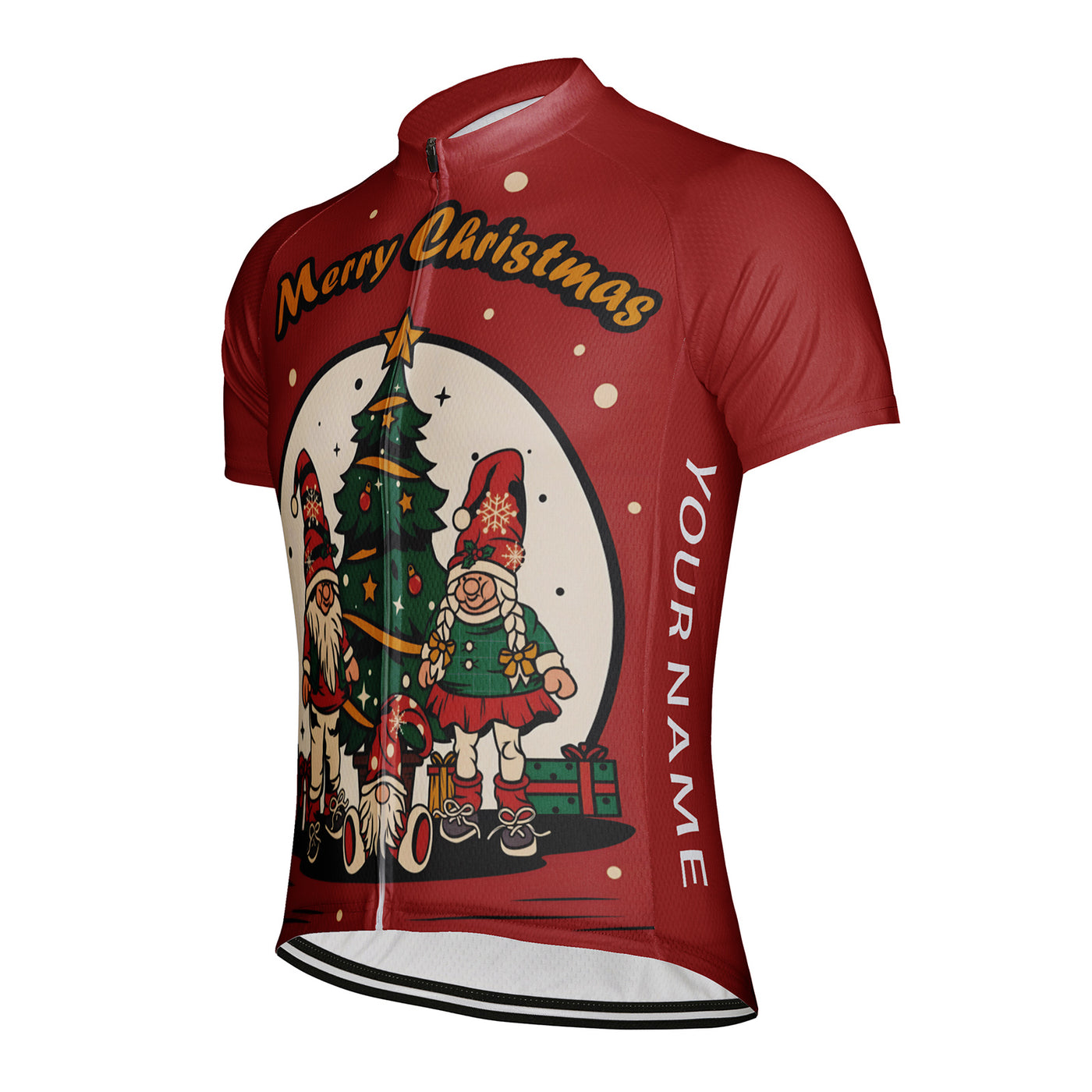 Customized Christmas Men's Cycling Jersey Short Sleeve