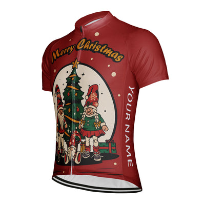 Customized Christmas Men's Cycling Jersey Short Sleeve