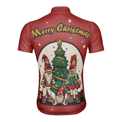Customized Christmas Men's Cycling Jersey Short Sleeve
