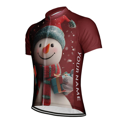 Customized Christmas Men's Cycling Jersey Short Sleeve