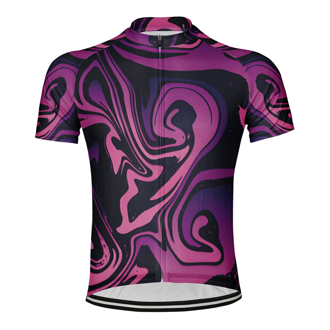 Customized Liquid flow pattern Men's Cycling Jersey Short Sleeve