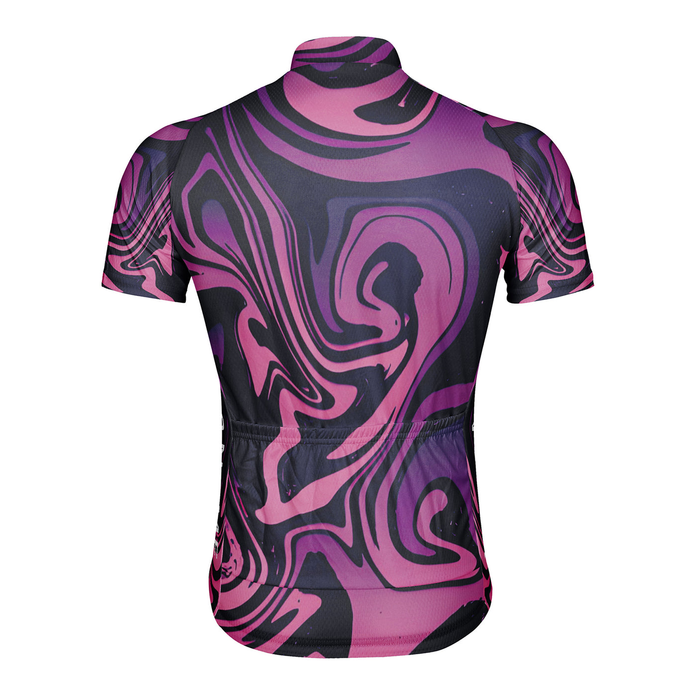Customized Liquid flow pattern Men's Cycling Jersey Short Sleeve