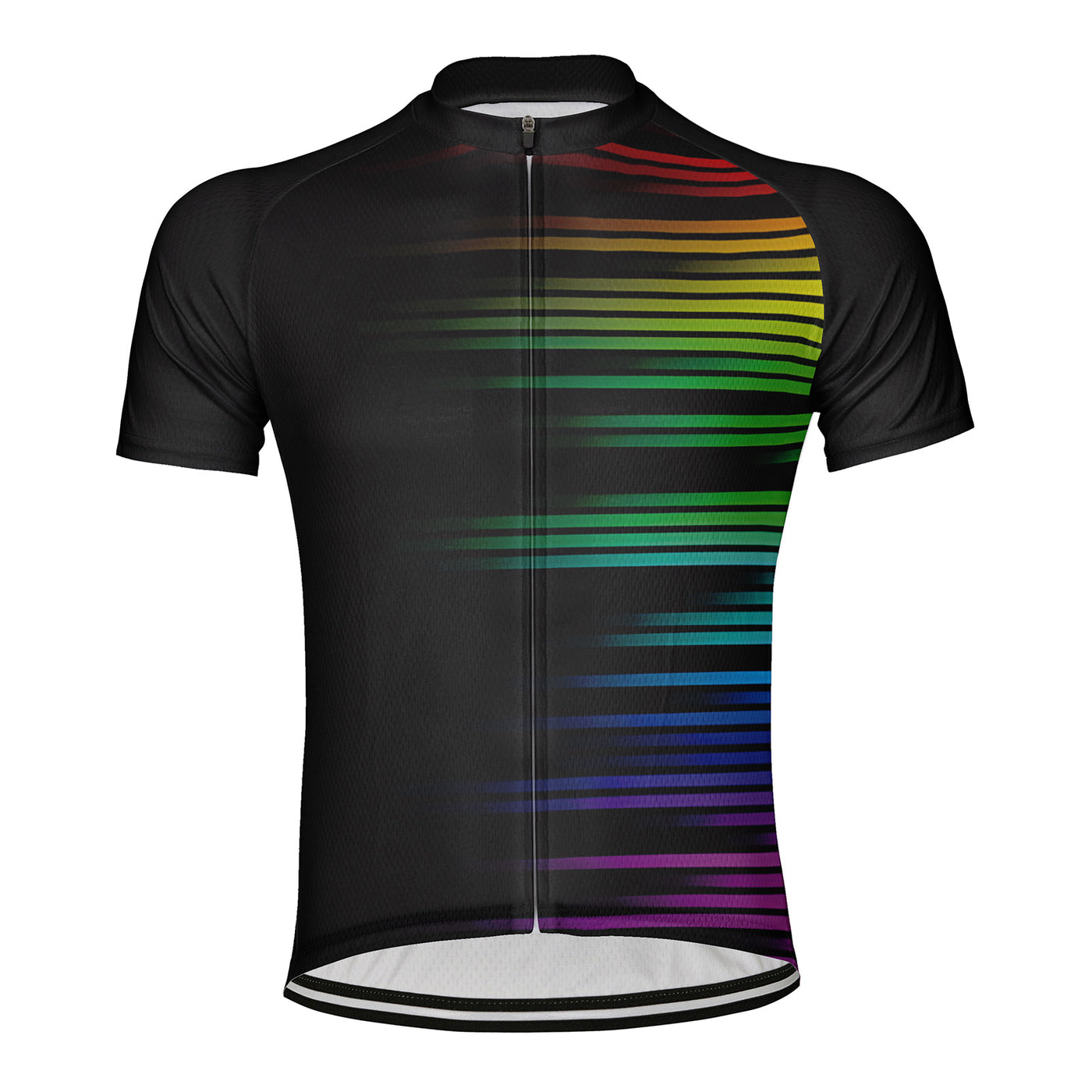 Customized Colorful Texture Men's Cycling Jersey Short Sleeve