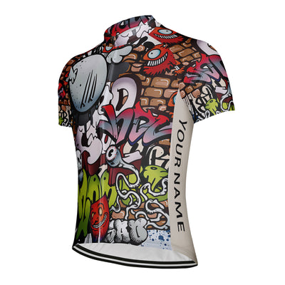 Customized Halloween Doodle Men's Cycling Jersey Short Sleeve
