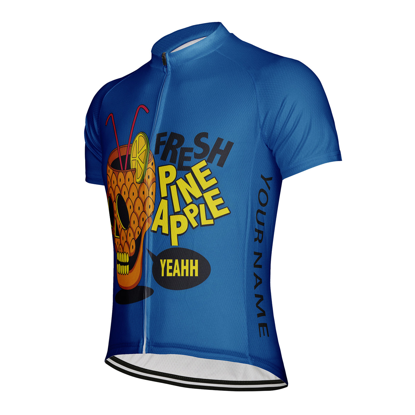 Customized Fresh Pine Apple Men's Cycling Jersey Short Sleeve