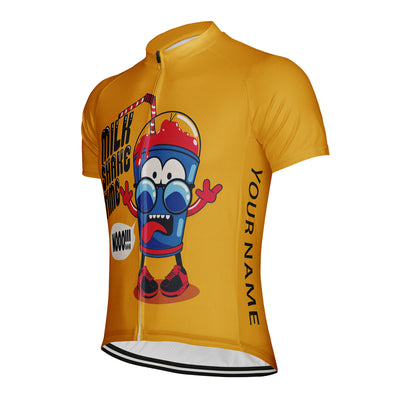 Customized Milk Shake Time Men's Cycling Jersey Short Sleeve