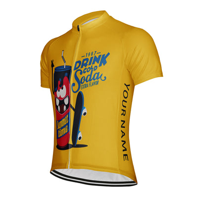 Customized Drink Sodau Men's Cycling Jersey Short Sleeve