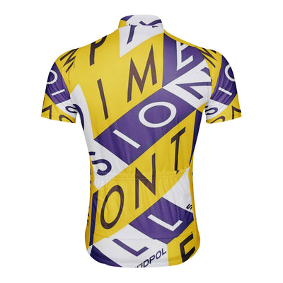 Customized Color Collision Geometric Rhythm Men's Cycling Jersey Short Sleeve