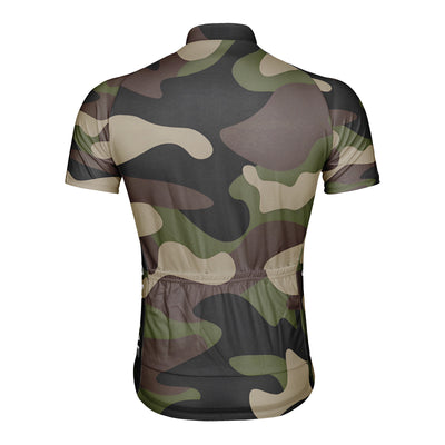 Customized Camouflage Color Men's Cycling Jersey Short Sleeve
