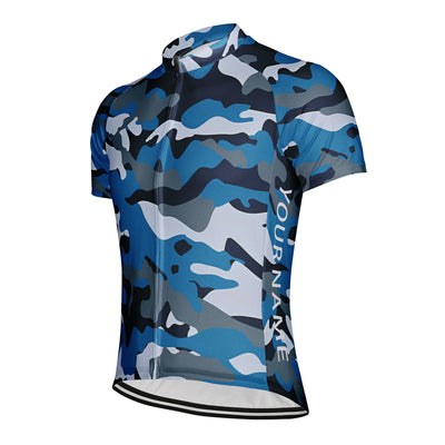 Customized Camouflage Color Men's Cycling Jersey Short Sleeve