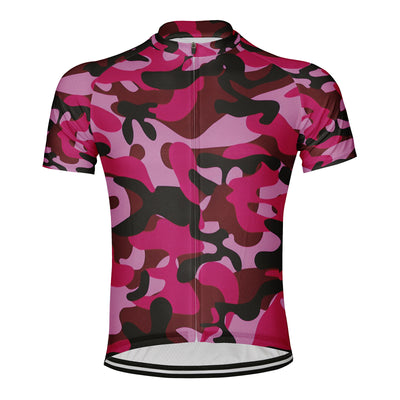 Customized Camouflage Color Men's Cycling Jersey Short Sleeve