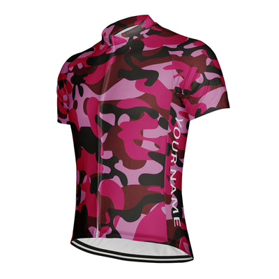 Customized Camouflage Color Men's Cycling Jersey Short Sleeve