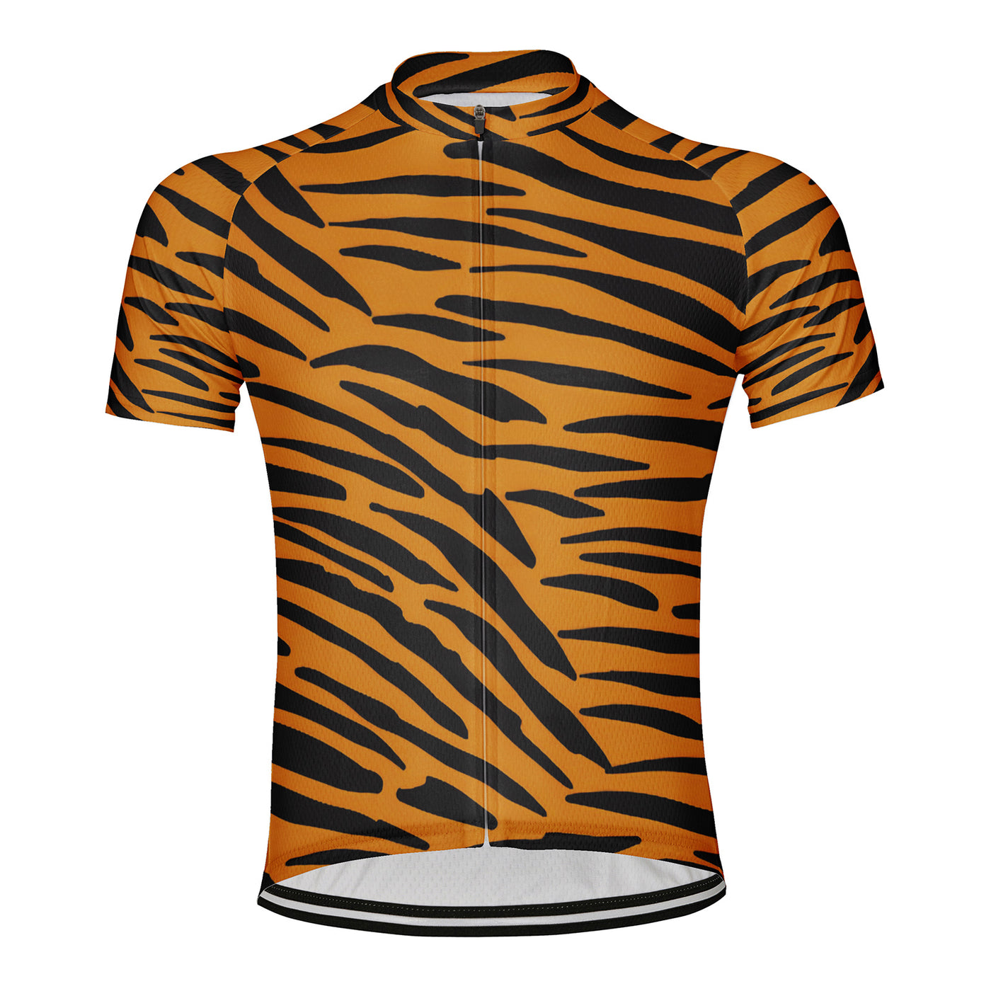 Customized Leopard Print Men's Cycling Jersey Short Sleeve