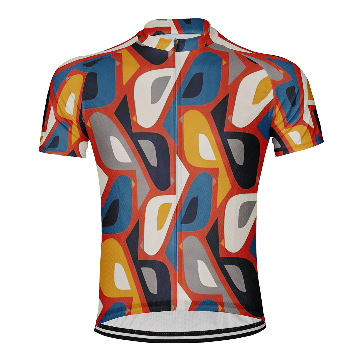 Customized Color Blocking Printing Pattern Men's Cycling Jersey Short Sleeve