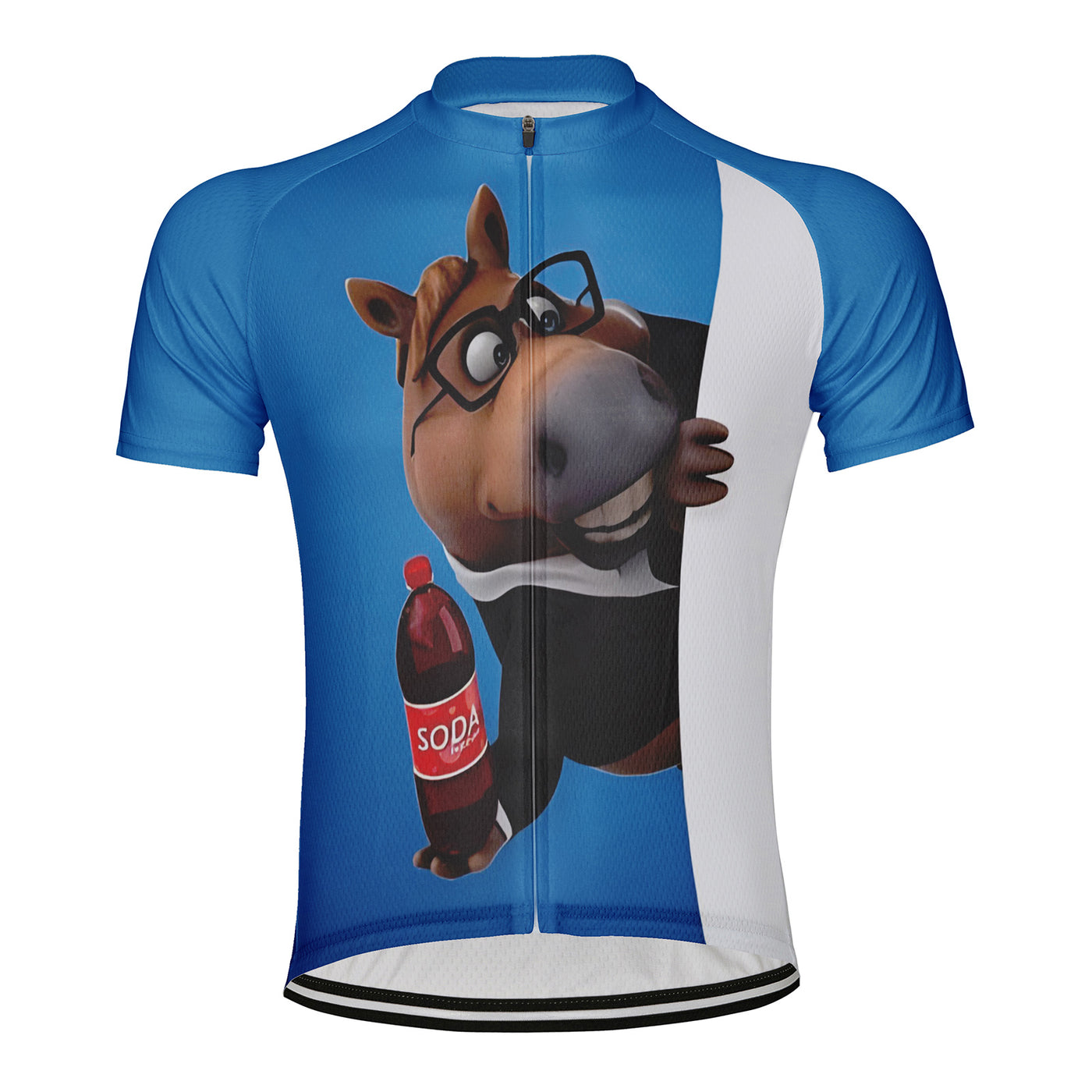 Customized Interesting Horse Men's Cycling Jersey Short Sleeve