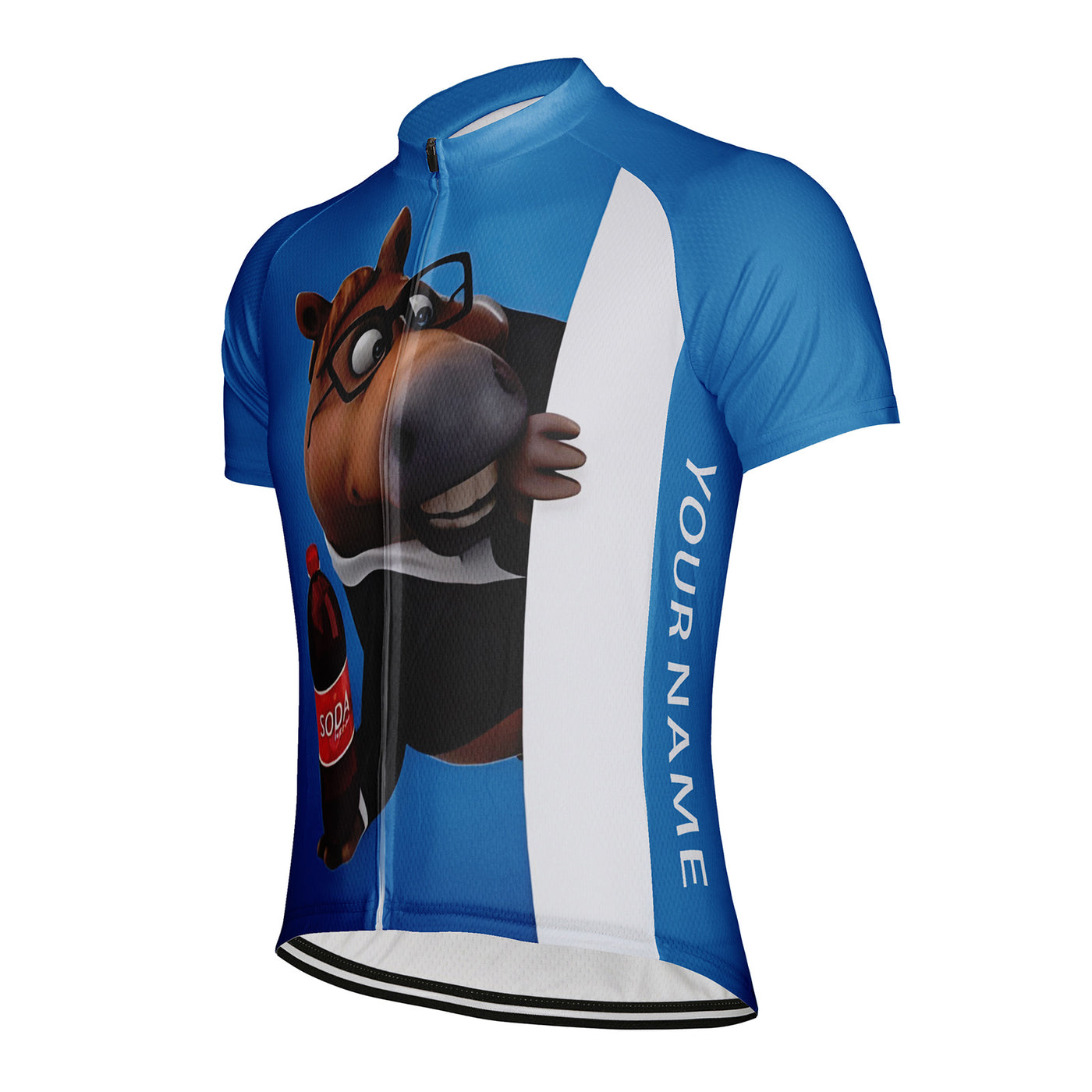 Customized Interesting Horse Men's Cycling Jersey Short Sleeve