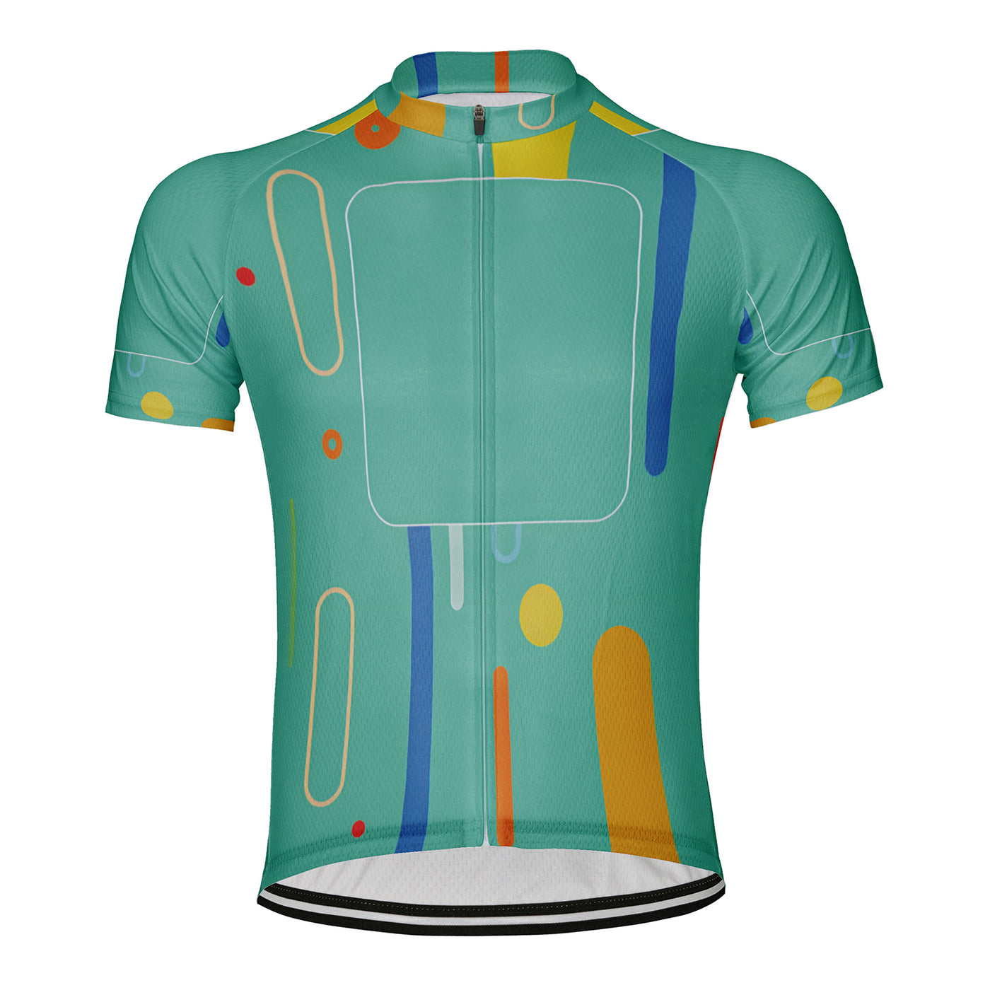 Customized Green Men's Cycling Jersey Short Sleeve