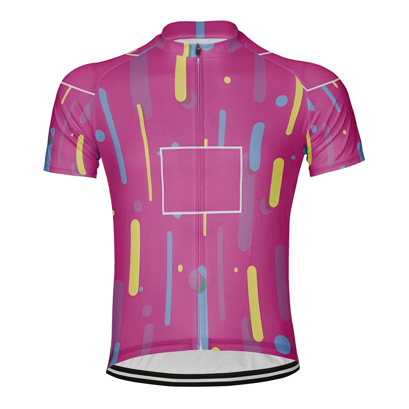 Customized Red Men's Cycling Jersey Short Sleeve