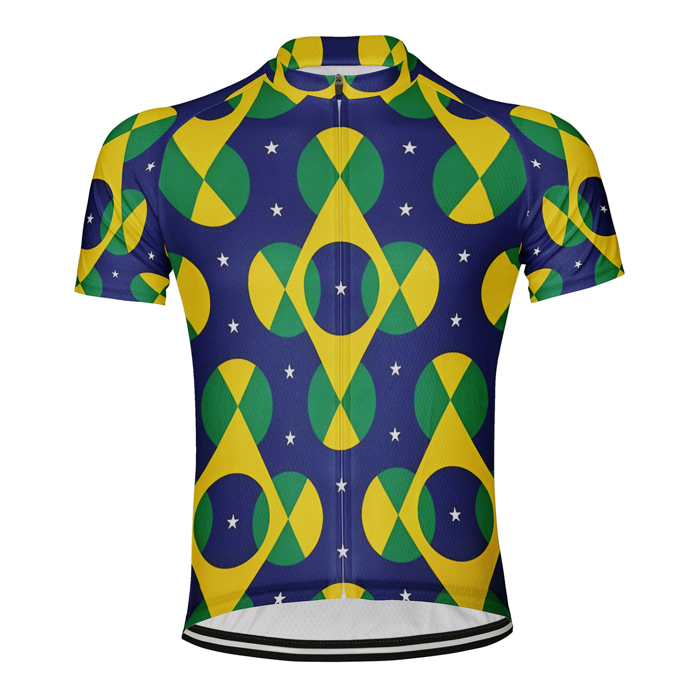 Customized Brazil Men's Cycling Jersey Short Sleeve