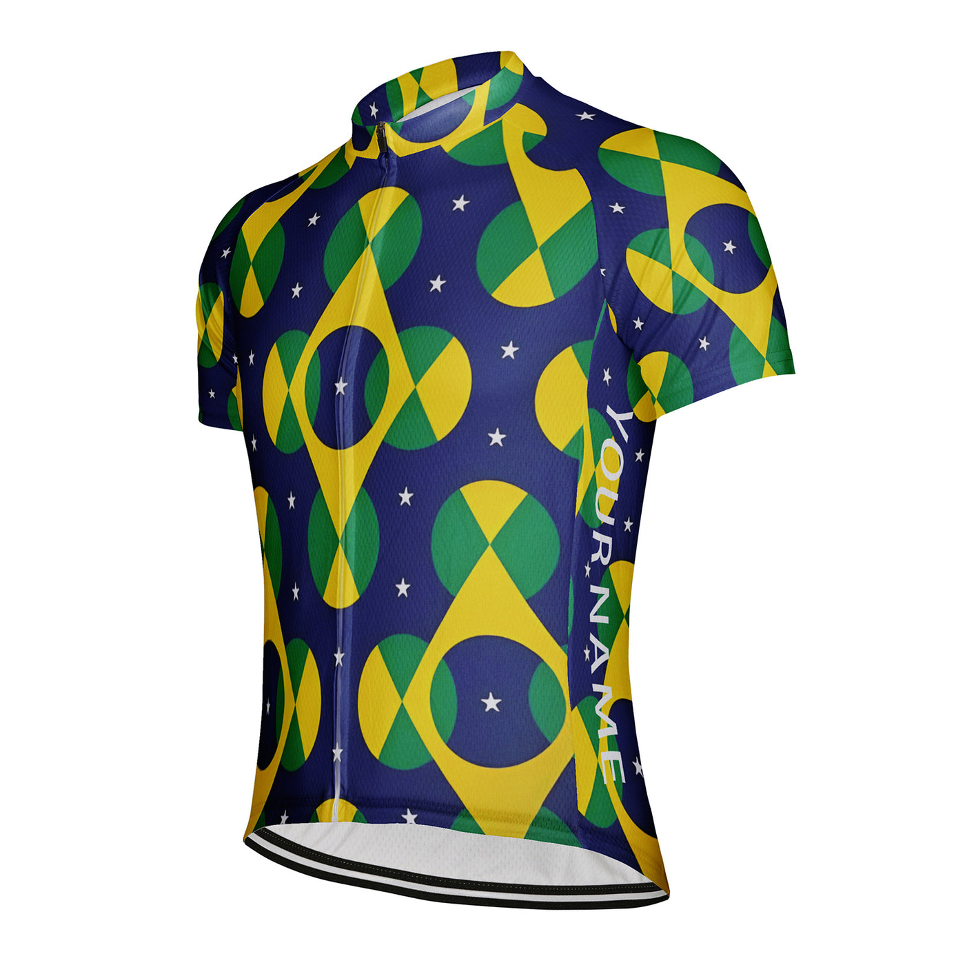 Customized Brazil Men's Cycling Jersey Short Sleeve