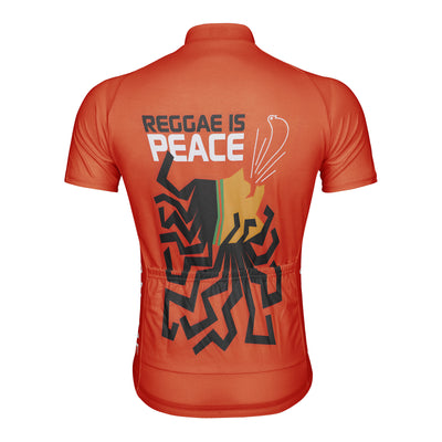 Customized Reggae Is Peace Men's Cycling Jersey Short Sleeve