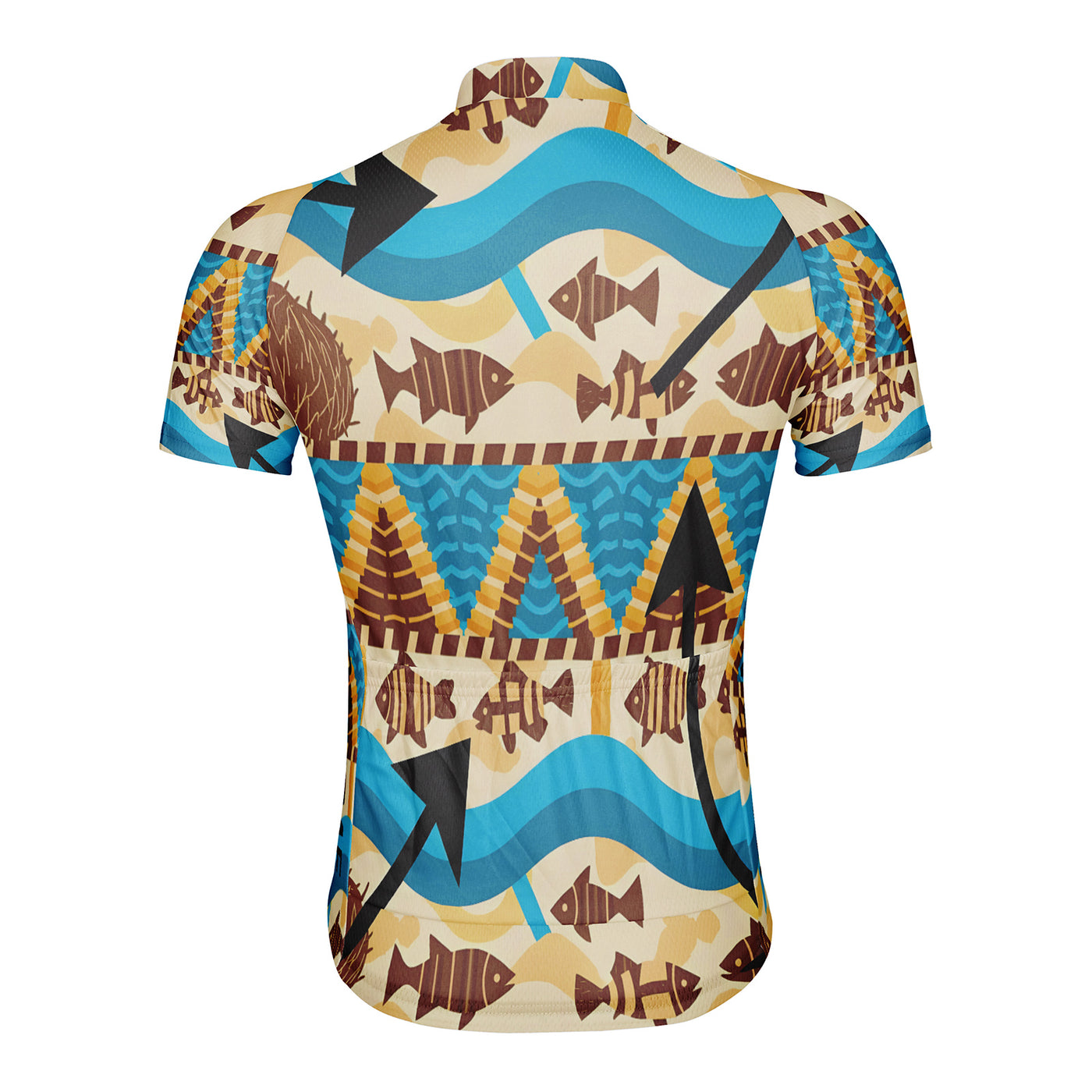 Customized Pacific Islander Weaving Men's Cycling Jersey Short Sleeve