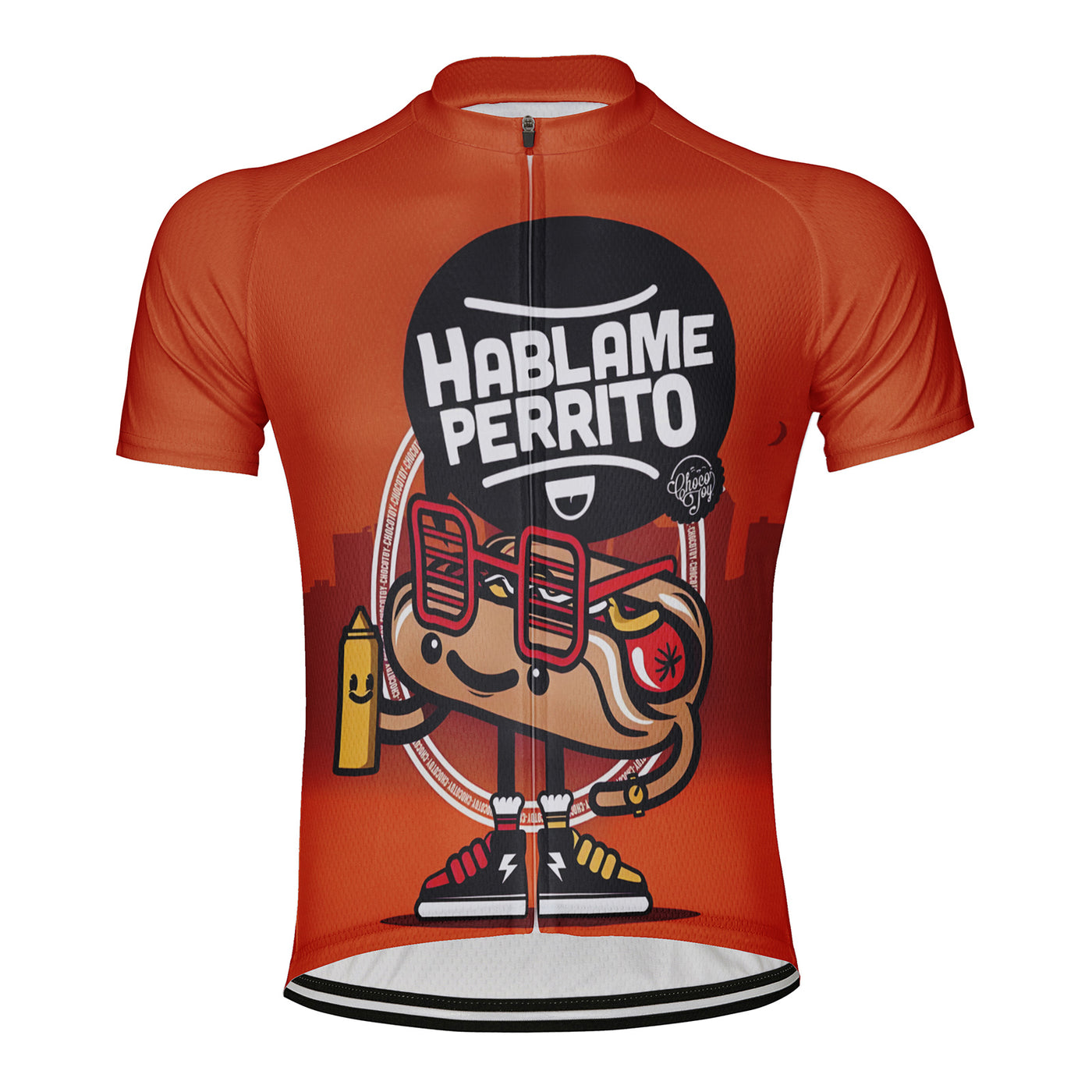 Customized Hablame Perrito Men's Cycling Jersey Short Sleeve