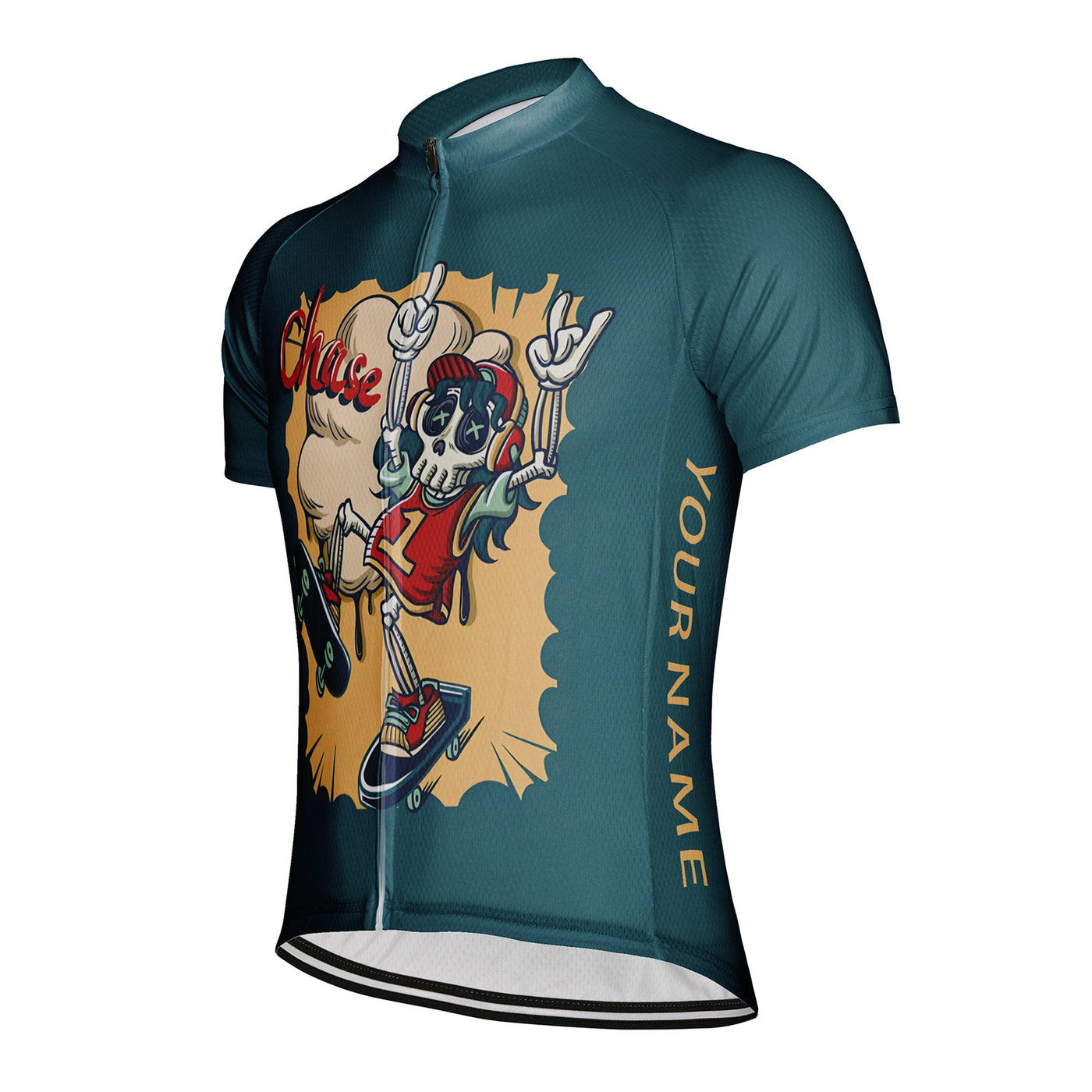 Customized Little Skull Men's Cycling Jersey Short Sleeve