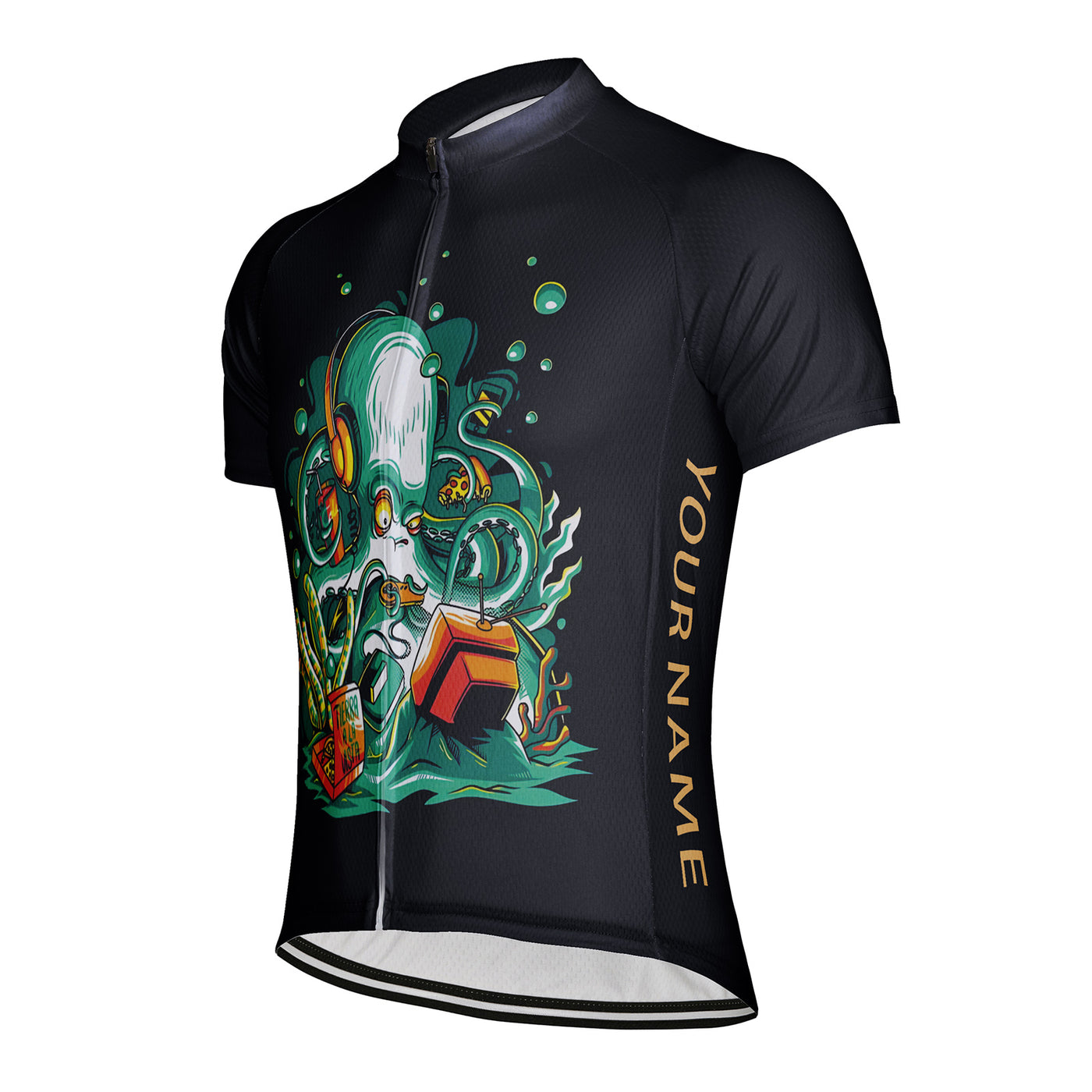 Customized Eight Claw Fish Men's Cycling Jersey Short Sleeve