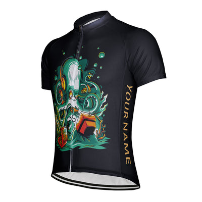 Customized Eight Claw Fish Men's Cycling Jersey Short Sleeve